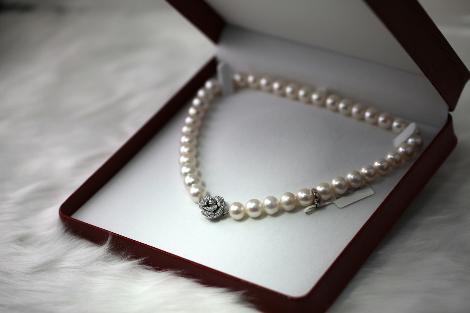 Fine gold jewellery on display